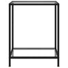 Console Table Transparent 60x35x75 cm Tempered Glass