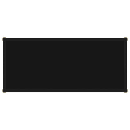 Console Table | Black | Tempered Glass & Powder-Coated Steel | Medium