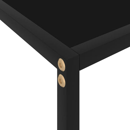 Console Table | Black | Tempered Glass, Powder-Coated Steel