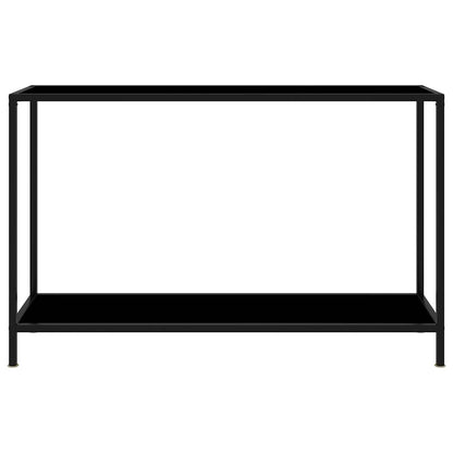 322840 vidaXL Console Table Black 120x35x75 cm Tempered Glass