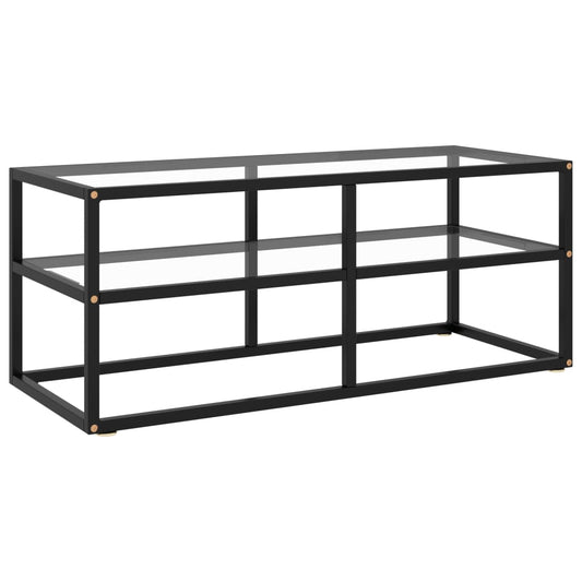TV Cabinet | Black and transparent