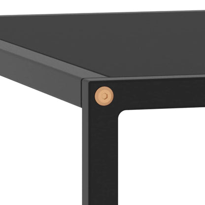 Coffee Table | Black | Tempered glass | 60x60x35 cm | Durable