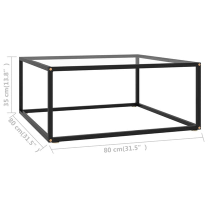 Coffee Table | Black and transparent