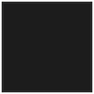 Coffee Table Black with Black Glass 80x80x35 cm