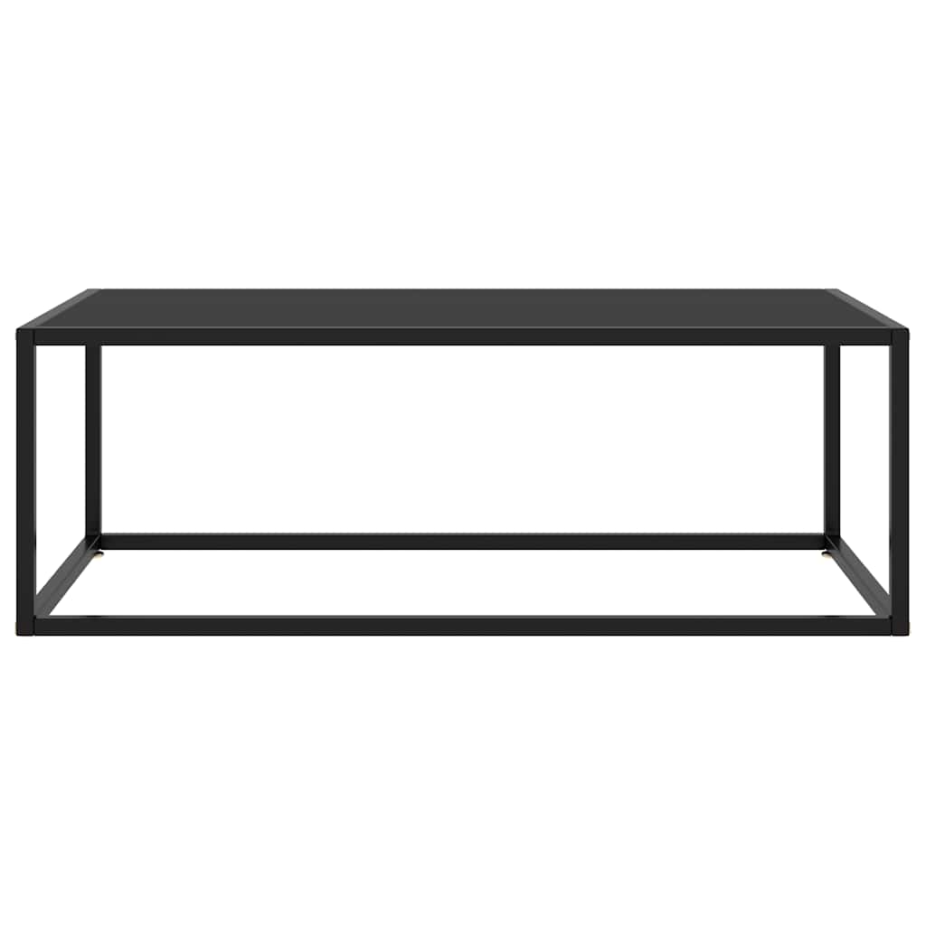 Coffee Table | Black | Tempered Glass, Powder-Coated Steel | Medium
