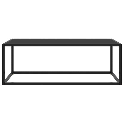 Coffee Table | Black | Tempered Glass, Powder-Coated Steel | Medium