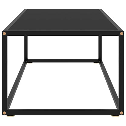Coffee Table | Black | Tempered Glass, Powder-Coated Steel | Medium