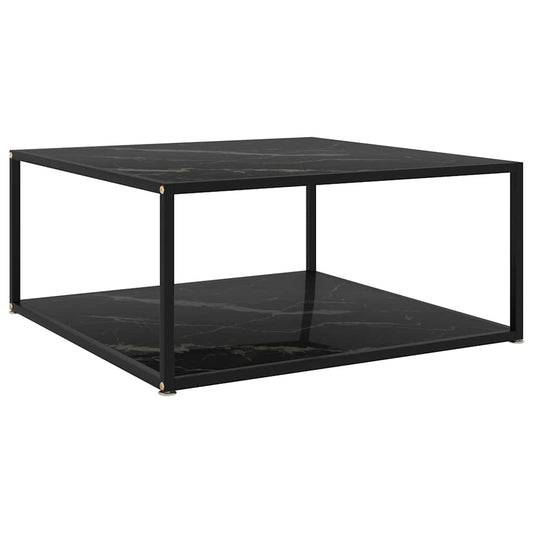 Coffee Table | Black | Tempered glass, powder-coated steel