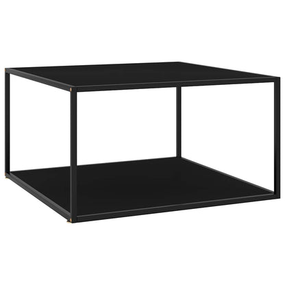 Coffee Table | Black | Tempered glass, powder-coated steel | Medium