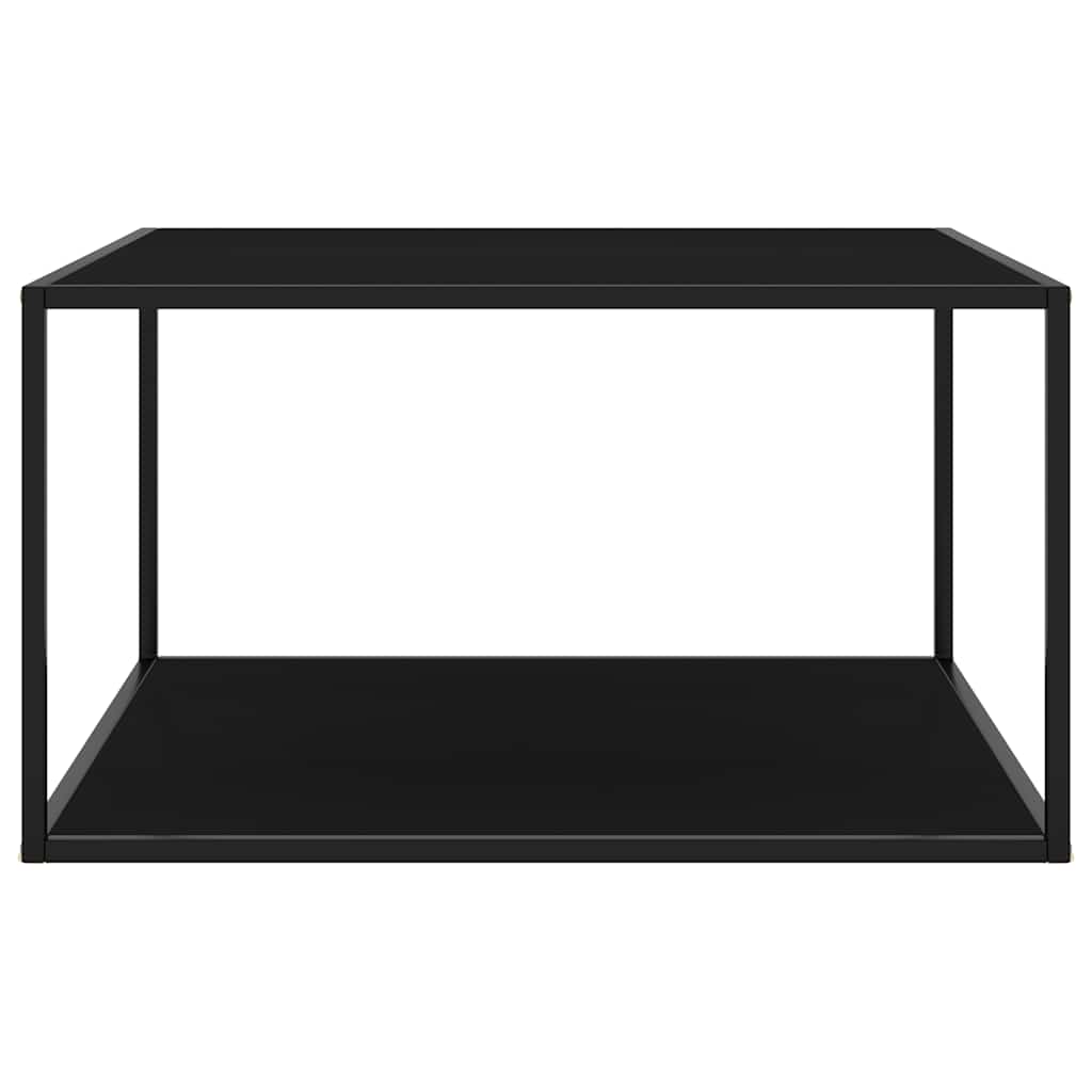 Coffee Table | Black | Tempered glass, powder-coated steel | Medium