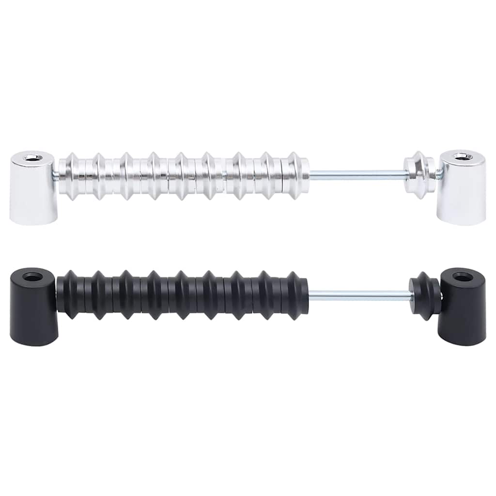 Football Table Scoreboards 2 pcs Black and Silver