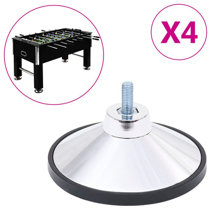 Football Table Feet 4 pcs Chrome M10