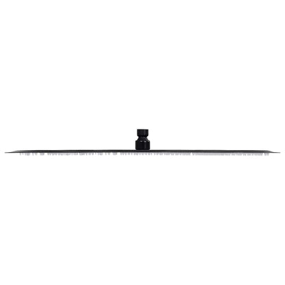 Rain Shower Head Stainless Steel 50 cm Round Black