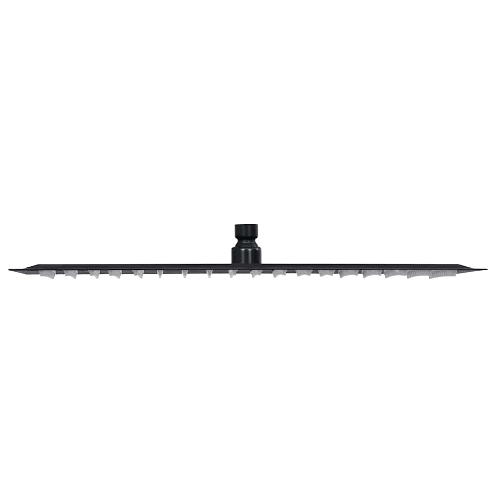 Rain Shower Head Stainless Steel 50x50 cm Square Black