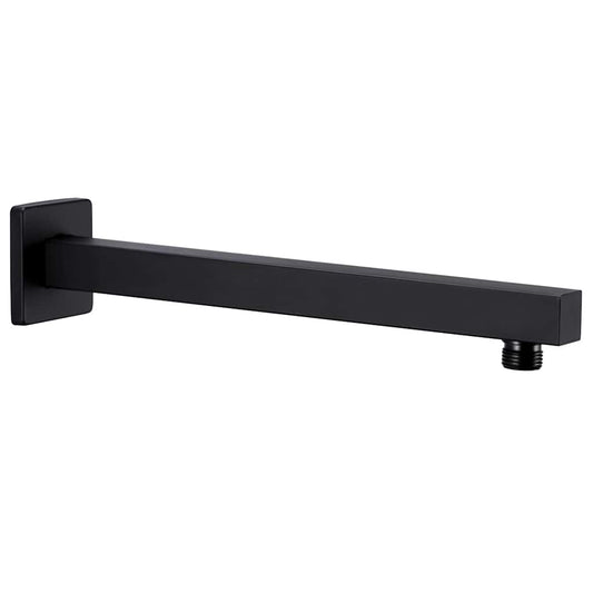 Shower Support Arm Square Stainless Steel 201 Black 30 cm