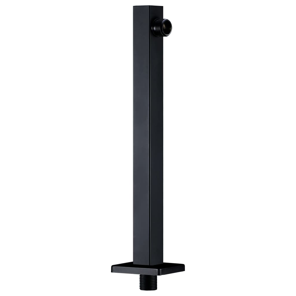 Shower Support Arm Square Stainless Steel 201 Black 30 cm