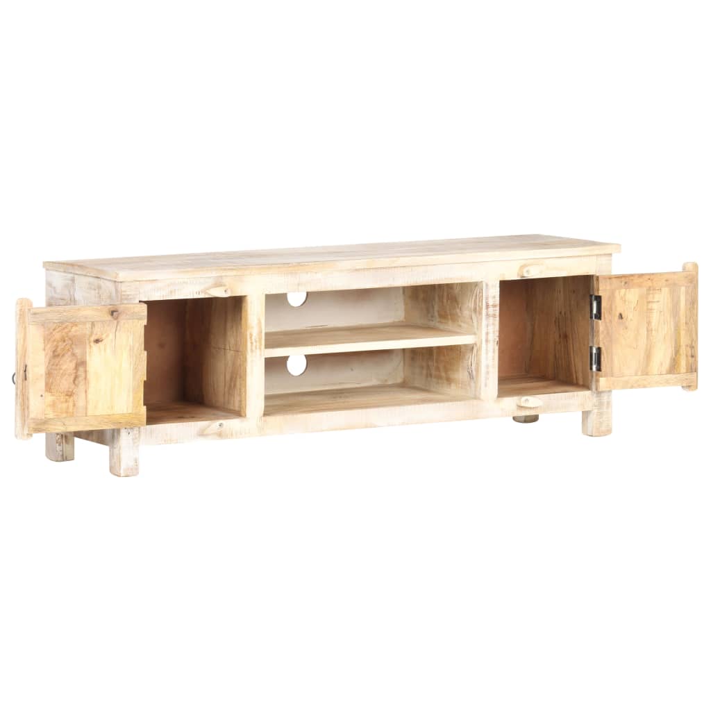 TV Cabinet 120x30x40 cm Rough Acacia Wood