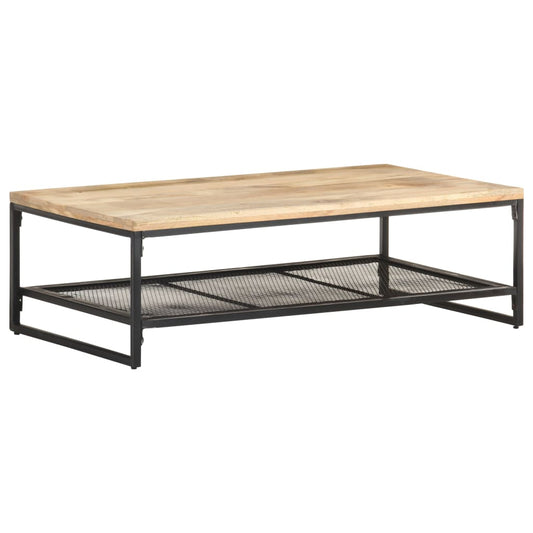 Coffee Table | Natural Wood and Black
