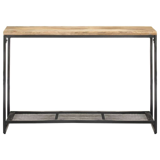 Console Table | Natural Wood, Black | Solid Mango Wood, Iron