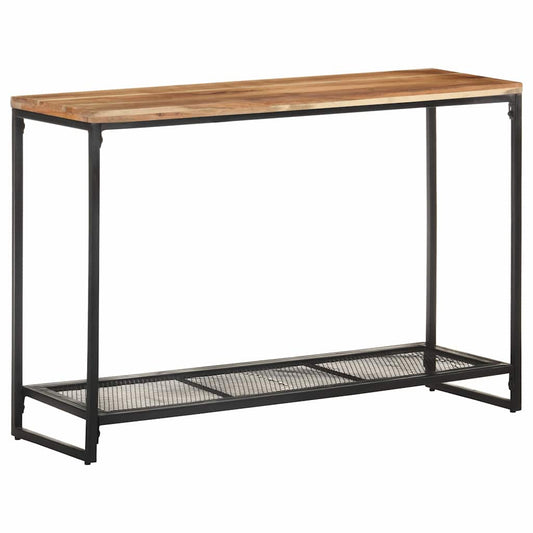 Console Table | Natural wood and black | Solid acacia wood, iron