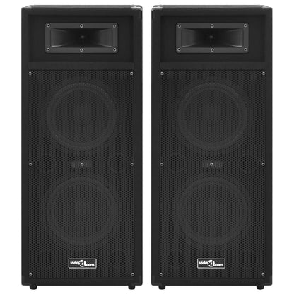 Professional Passive Hifi Stage Speakers 2 pcs 1000 W Black
