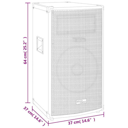 Professional Passive Hifi Stage Speaker 150 W Black 37x37x64cm