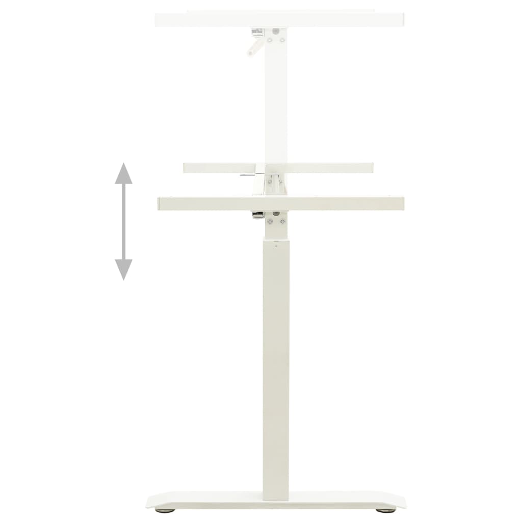 Stand Up Desk Frame White Carbon steel Adjustable