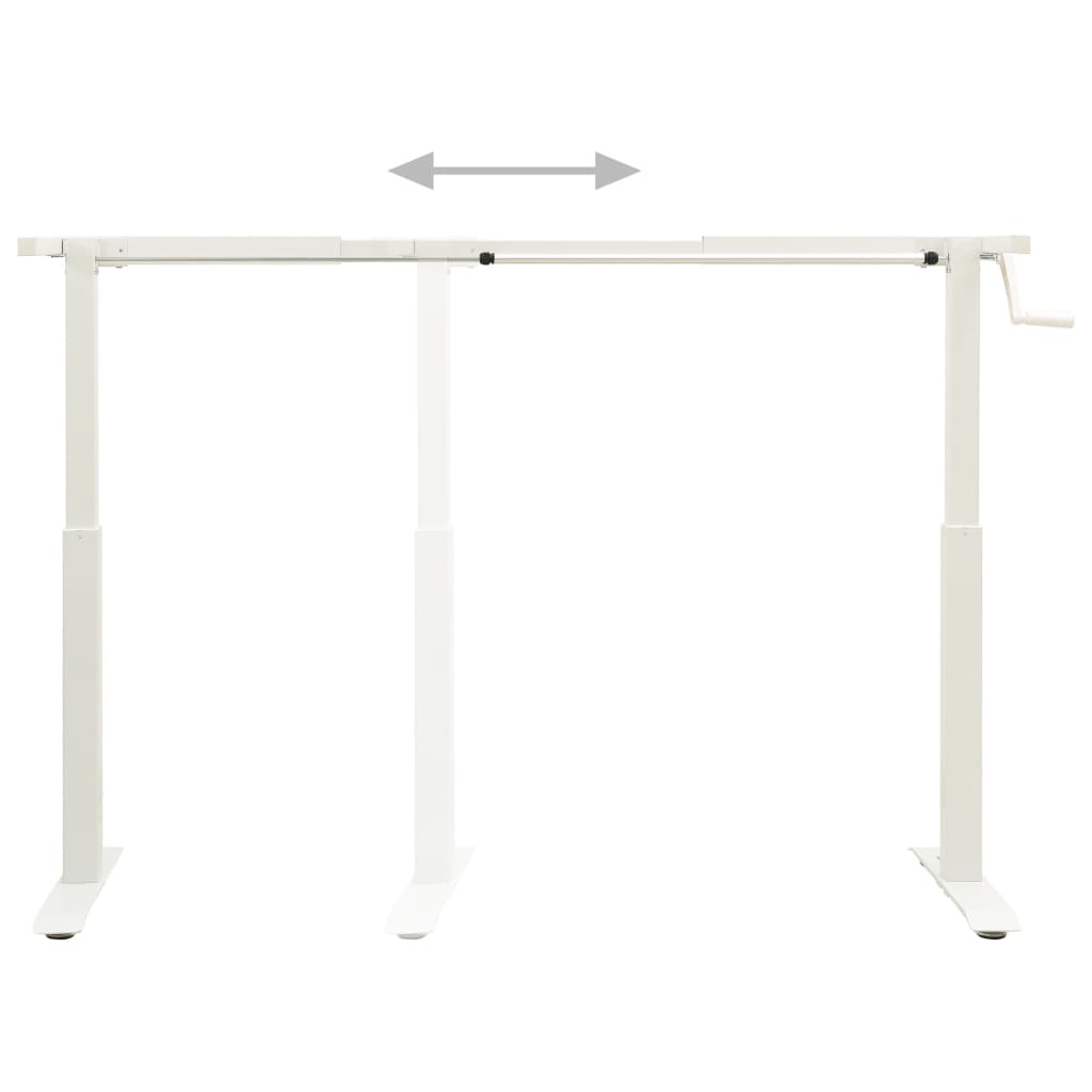 Stand Up Desk Frame White Carbon steel Adjustable