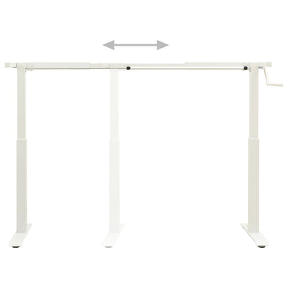 Stand Up Desk Frame White Carbon steel Adjustable