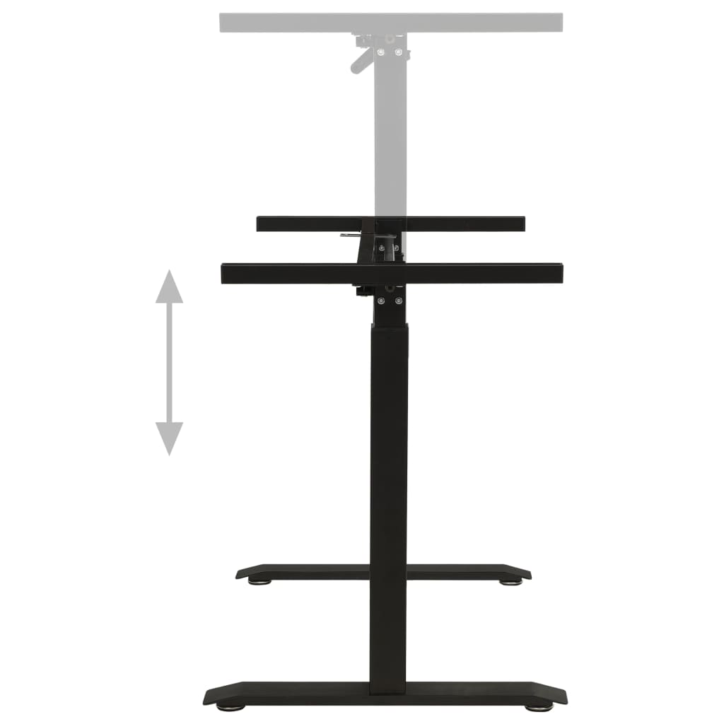 Stand Up Desk Frame Black Powder-coated carbon steel