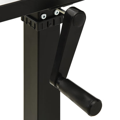 Stand Up Desk Frame Black Powder-coated carbon steel