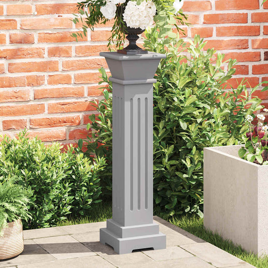 Plant Stand | Grey | MDF | Small | Decorative Inlays | Plant Stand