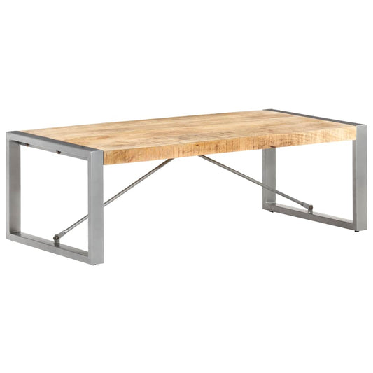 Coffee Table | Brown and grey | Rough mango wood, powder-coated steel