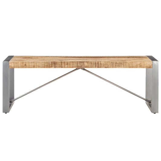 Coffee Table | Brown and grey | Rough mango wood, powder-coated steel