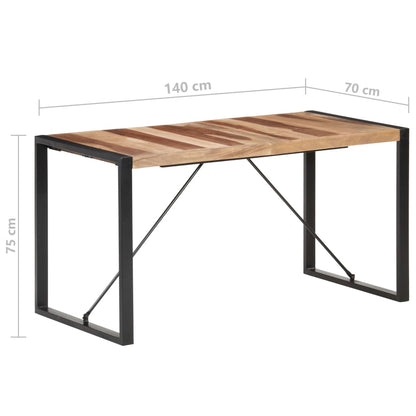 Dining Table 140x70x75 cm Solid Wood
