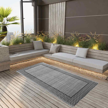 Outdoor Carpet ARAKIL Grey 120x180 cm PP