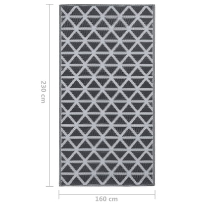 Outdoor Carpet ARAKIL Black 160x230 cm PP
