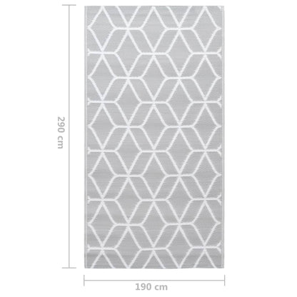 Outdoor Carpet ARAKIL Grey 190x290 cm PP