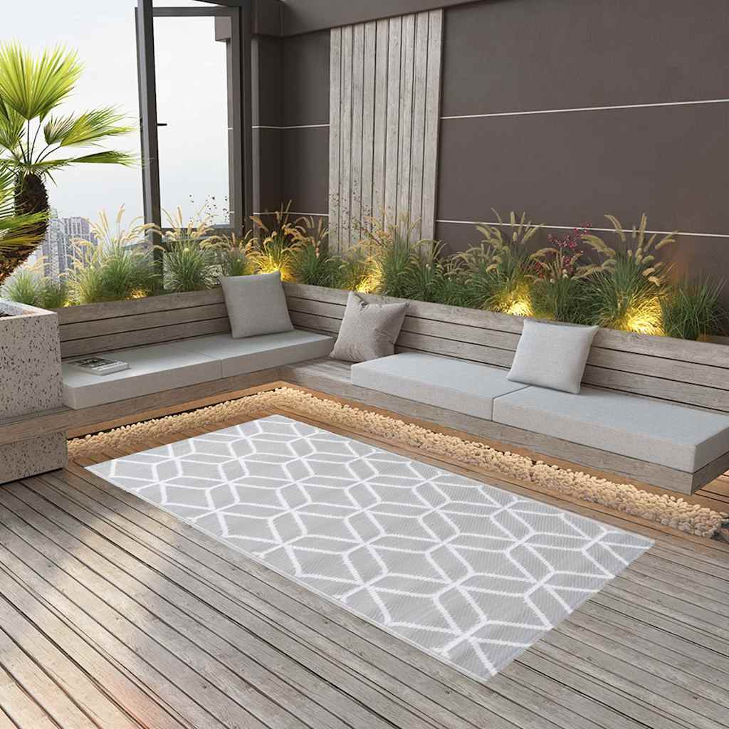 Outdoor Carpet ARAKIL Grey 190x290 cm PP