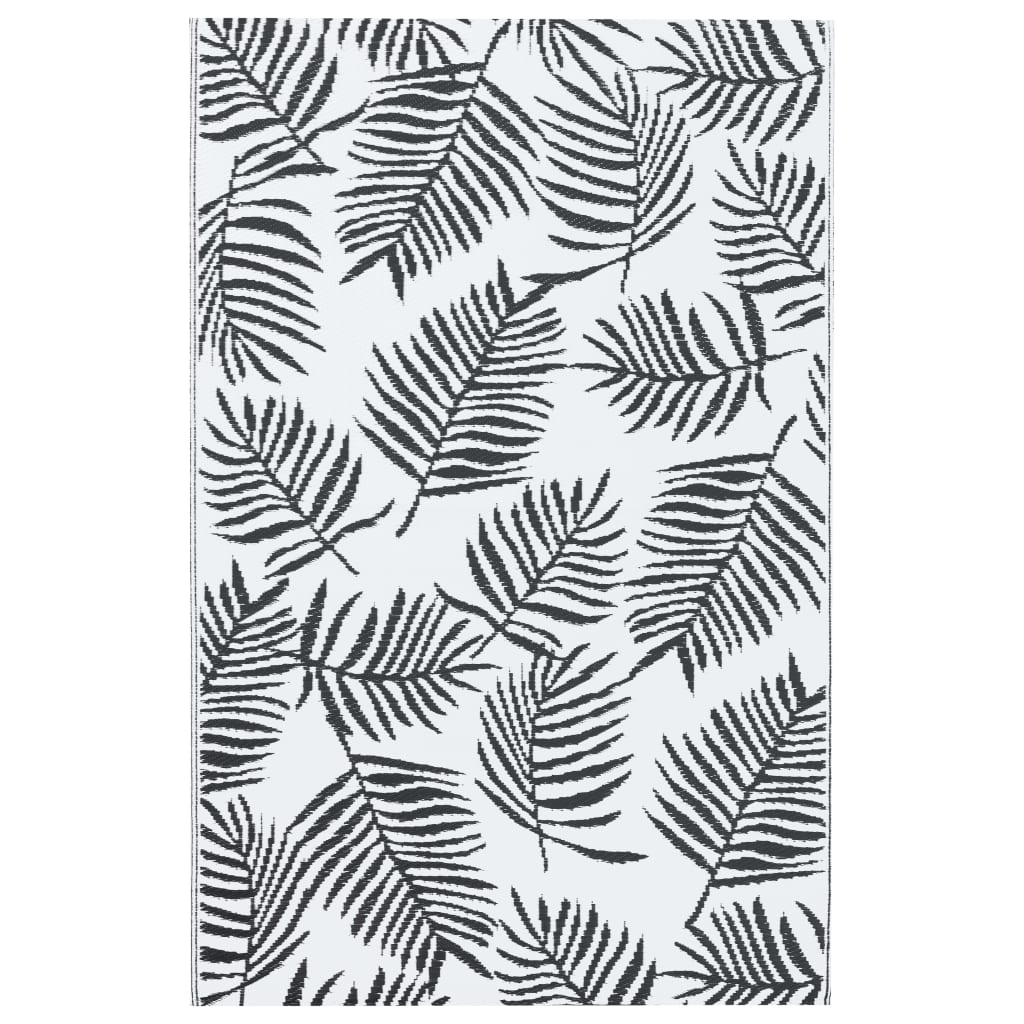 Outdoor Carpet ARAKIL White and Black 160x230 cm PP