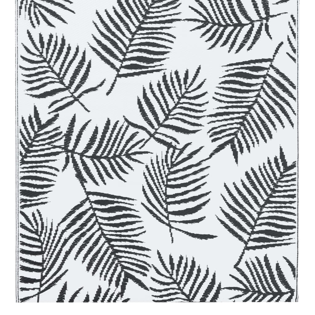 Outdoor Carpet ARAKIL White and Black 190x290 cm PP