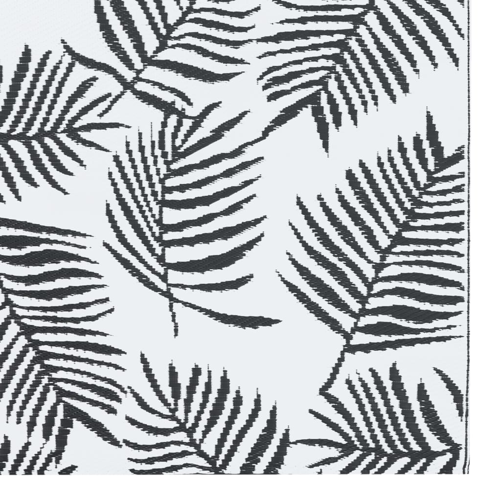 Outdoor Carpet ARAKIL White and Black 190x290 cm PP