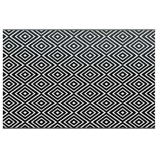 Outdoor Carpet | White and Black | Polypropylene | 190 x 290 cm