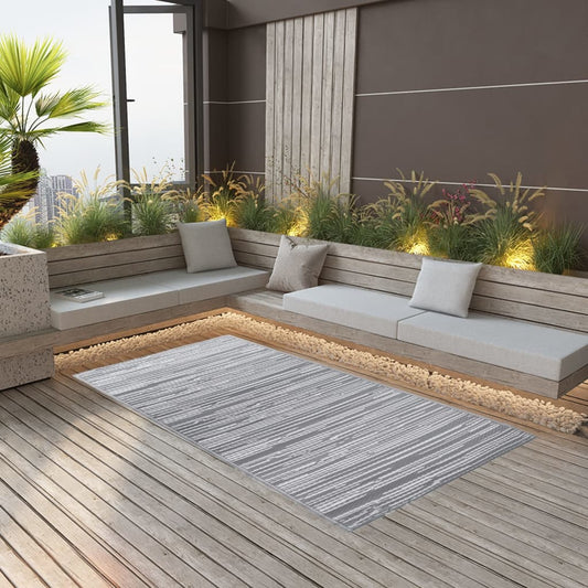 Outdoor Carpet | Grey | Polypropylene | 120x180 cm | Durable