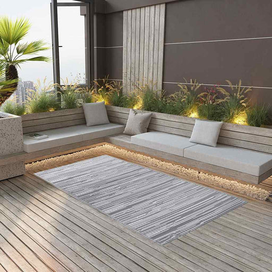 Outdoor Carpet | Grey | Polypropylene (PP) | 160 x 230 cm