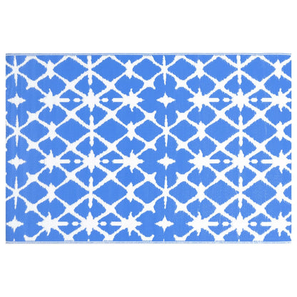 Outdoor Carpet ARAKIL Blue and White 190x290 cm PP