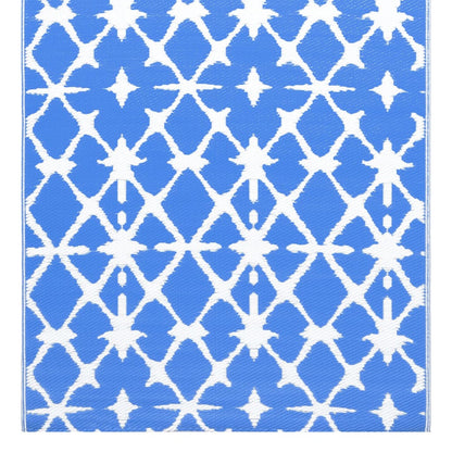 Outdoor Carpet ARAKIL Blue and White 190x290 cm PP