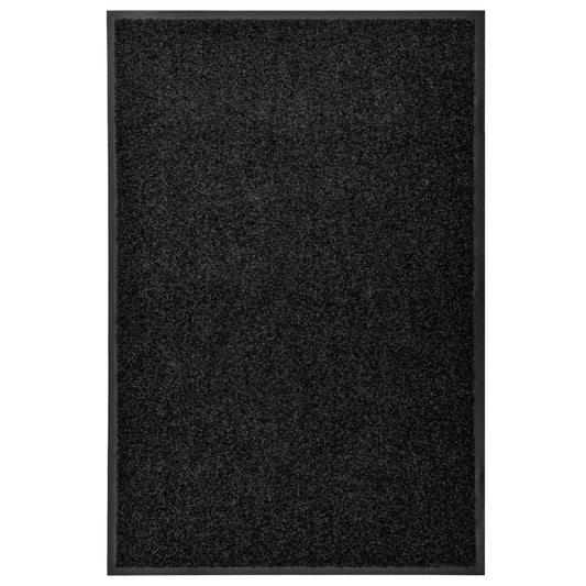 Door Mat | Black | Polyamide, PVC | 60x90 cm | Non-slip | Rectangular