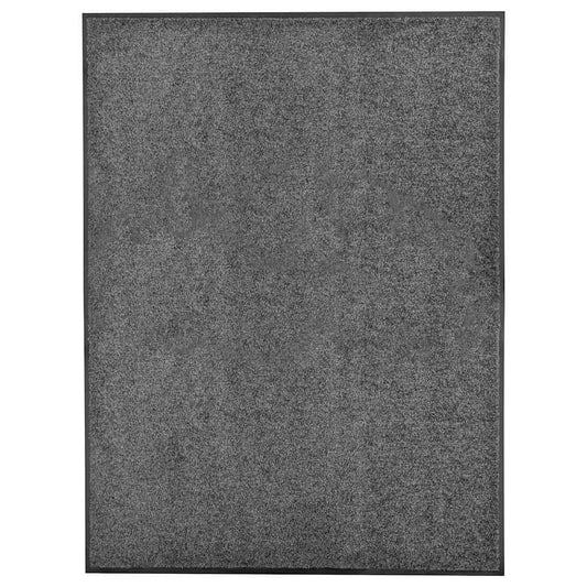 Door Mat | Anthracite | Polyamide, PVC | 90x120 cm | Non-slip | Door Mat
