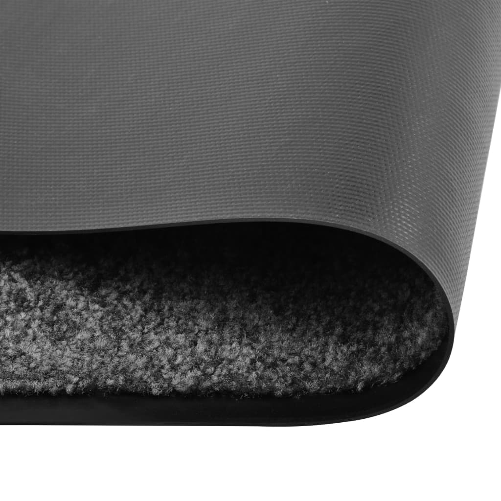 Doormat Washable Anthracite 90x120 cm